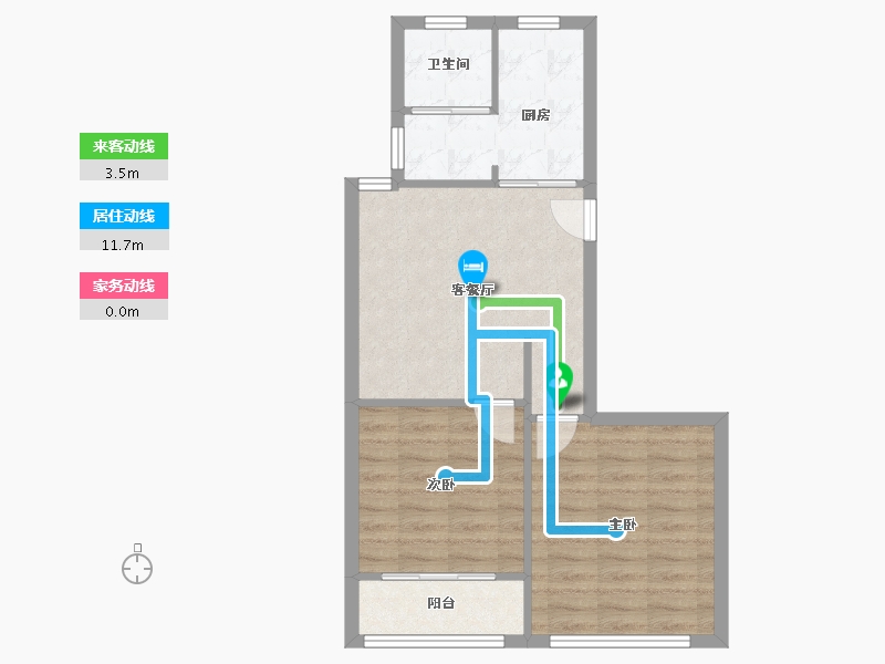 上海-上海市-由由二村社区-56.32-户型库-动静线