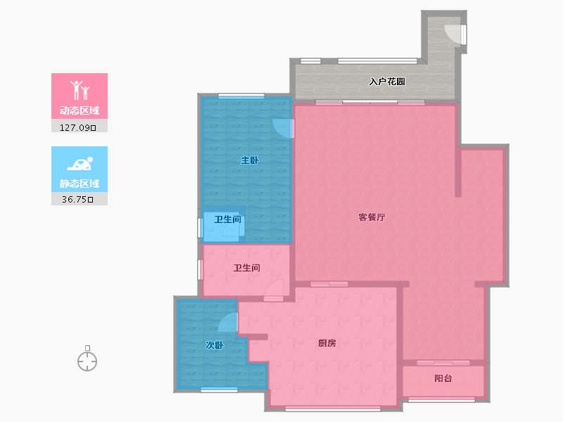 广东省-佛山市-佛山市高明区锦花花园-165.00-户型库-动静分区