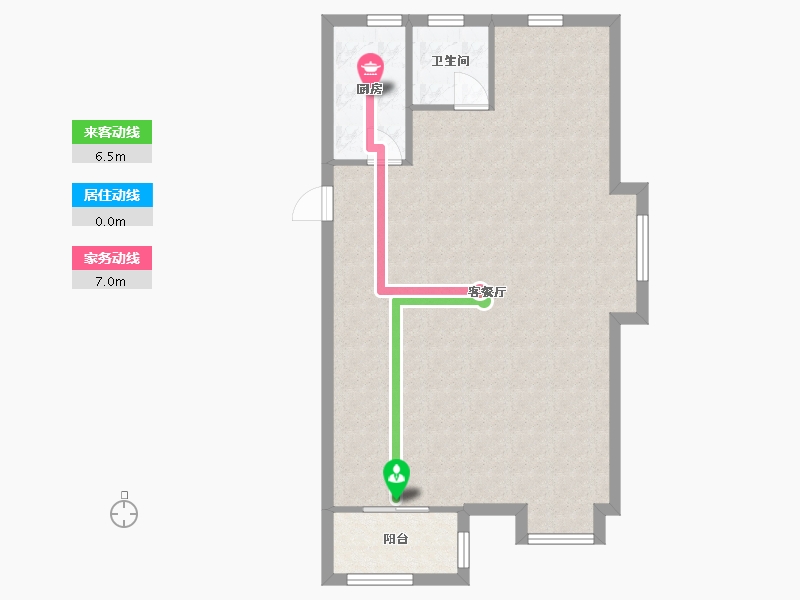 浙江省-宁波市-鸣芩嘉苑-73.94-户型库-动静线