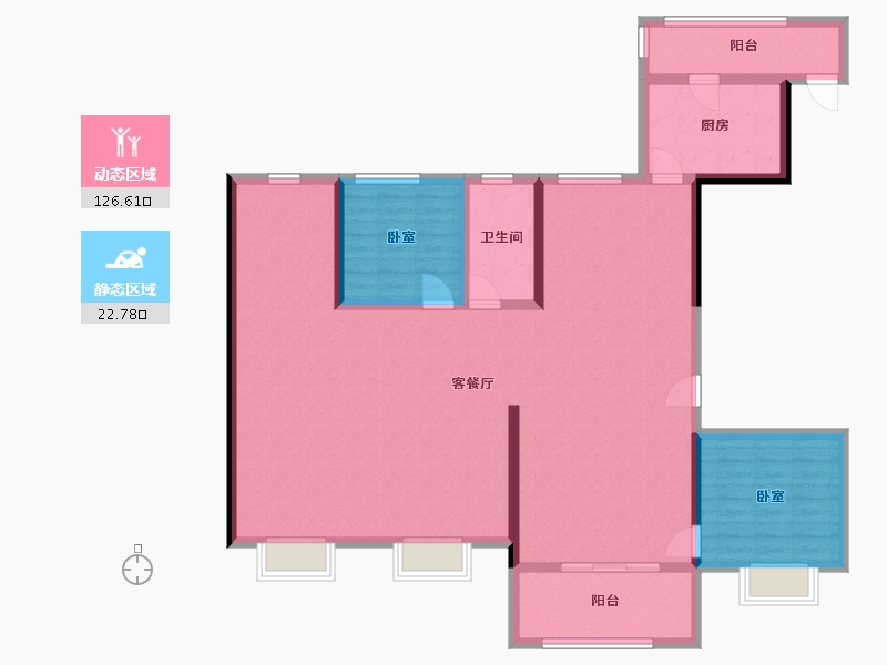 浙江省-温州市-恒大珺睿澜庭-136.96-户型库-动静分区