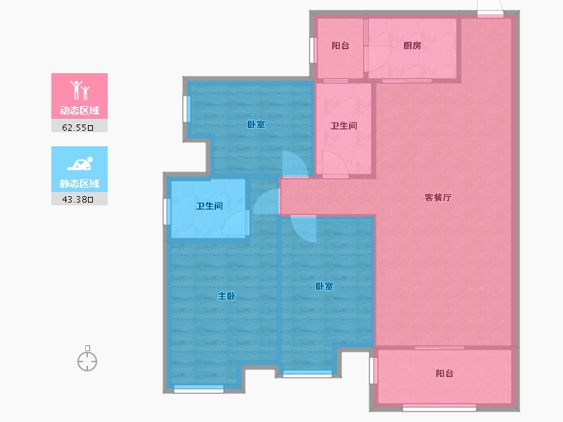 广东省-佛山市-欧浦花城-94.99-户型库-动静分区