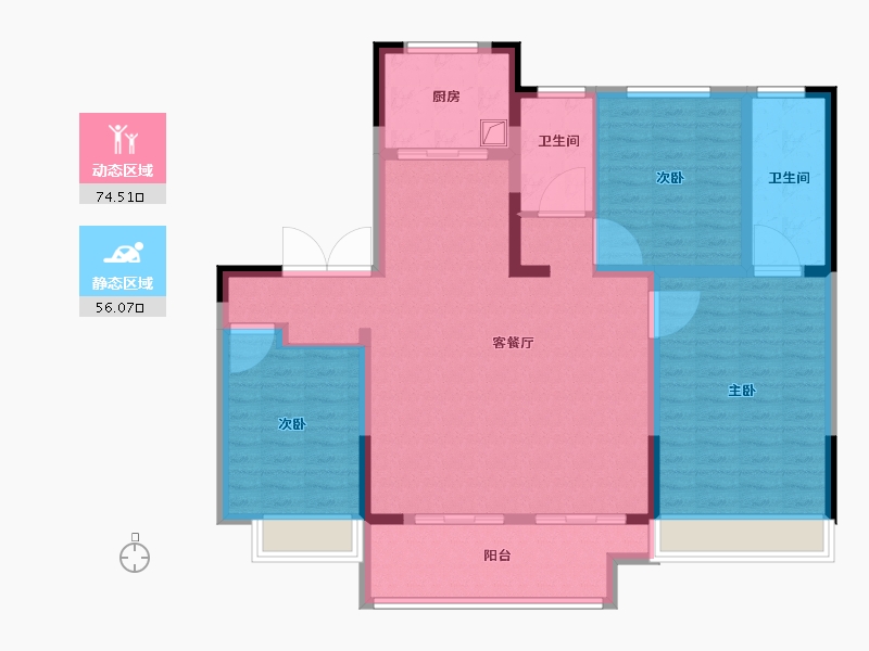 河南省-洛阳市-建业江山汇-118.00-户型库-动静分区