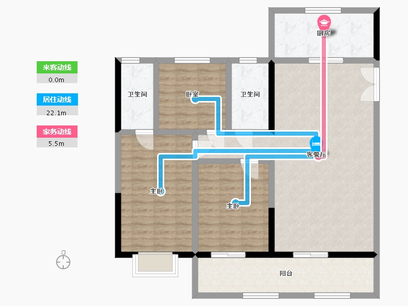 山东省-菏泽市-御景天下-106.40-户型库-动静线