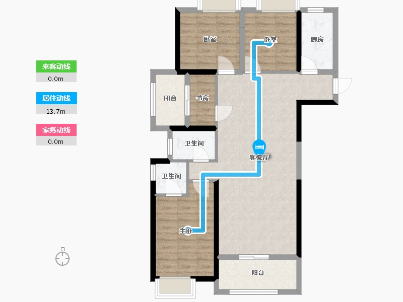 福建省-龙岩市-美伦生态城-94.44-户型库-动静线