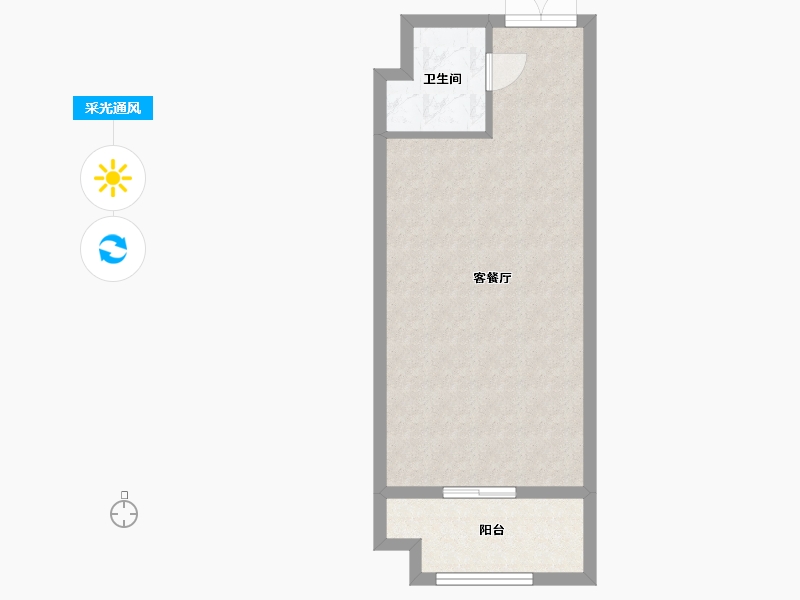 河南省-商丘市-华府悦公馆-45.18-户型库-采光通风