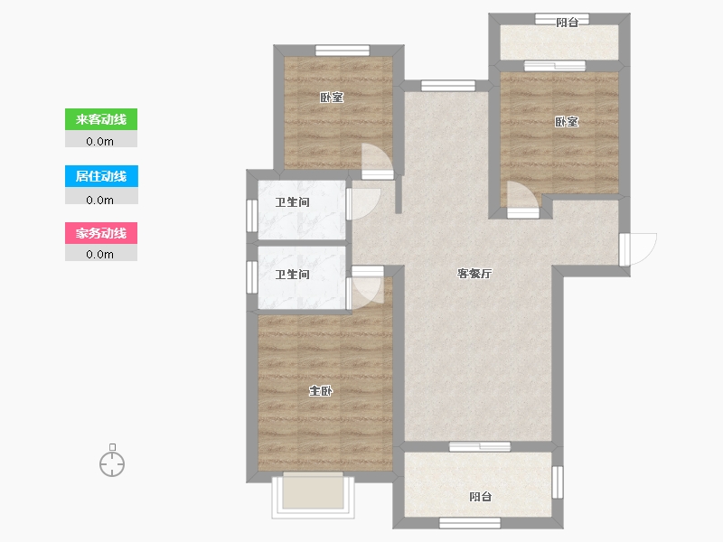 河南省-郑州市-浩创梧桐郡-69.00-户型库-动静线