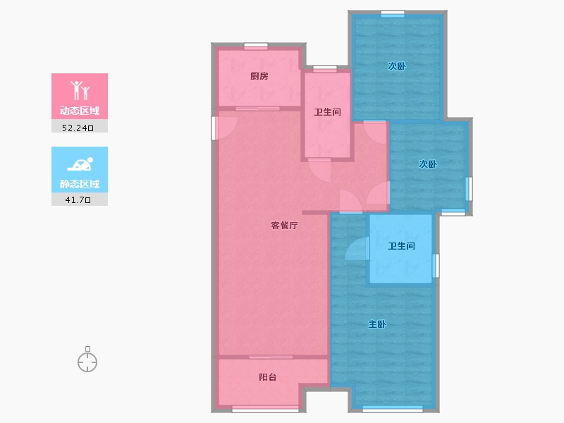 河北省-石家庄市-高远森霖城(一区)-99.79-户型库-动静分区