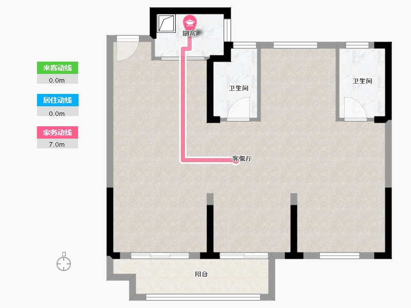 浙江省-温州市-新鸿 万锦城-89.00-户型库-动静线