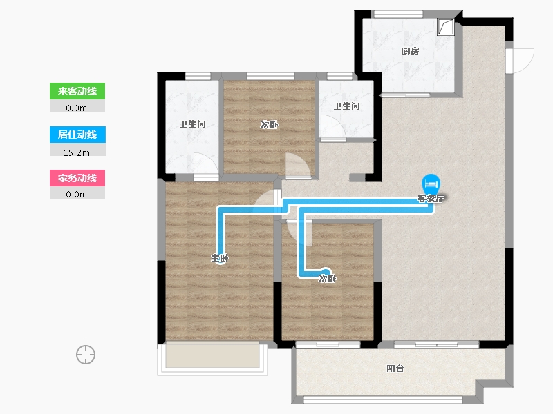 山东省-泰安市-五岳风华-98.72-户型库-动静线