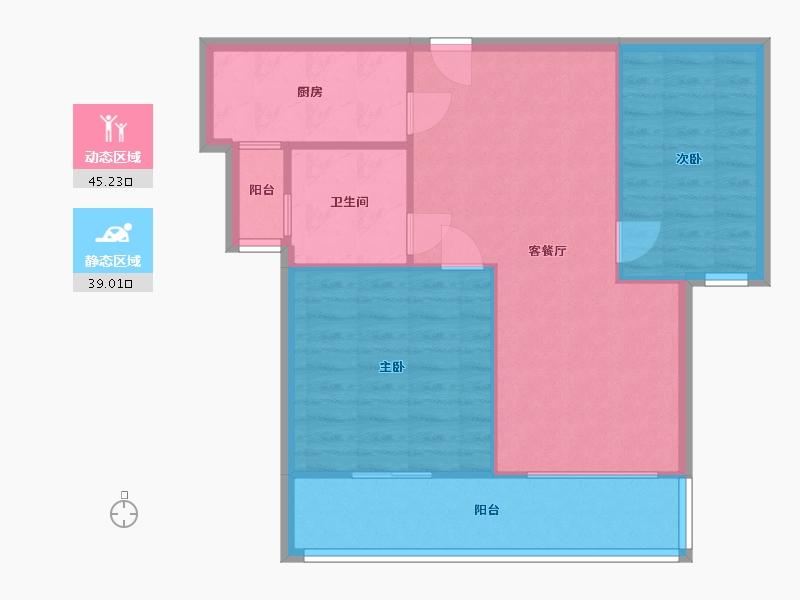 江苏省-南京市-北外滩水城-三街区-74.93-户型库-动静分区