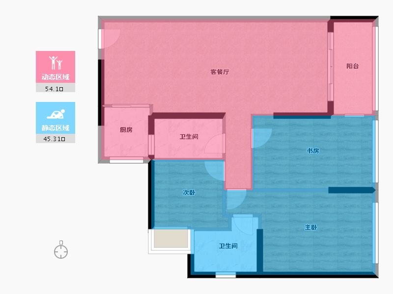 广东省-深圳市-天鹅湖花园三期-100.00-户型库-动静分区