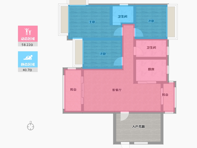 湖南省-株洲市-天玺湾-二期-99.20-户型库-动静分区