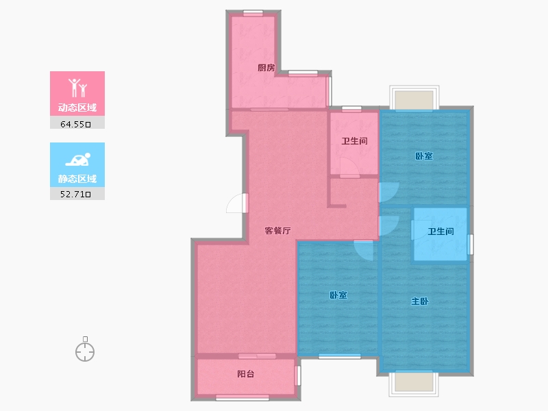 上海-上海市-嘉杰国际广场10号-114.40-户型库-动静分区