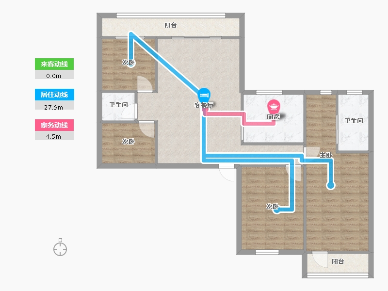 湖南省-长沙市-协信星澜汇-112.00-户型库-动静线