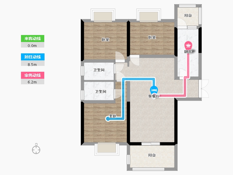 四川省-德阳市-公园里-131.96-户型库-动静线