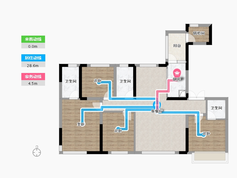 四川省-眉山市-万景玺悦-114.40-户型库-动静线