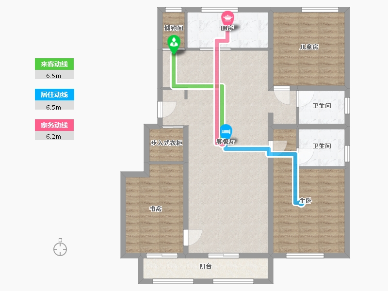 河北省-沧州市-贻成·御景狮城-104.80-户型库-动静线