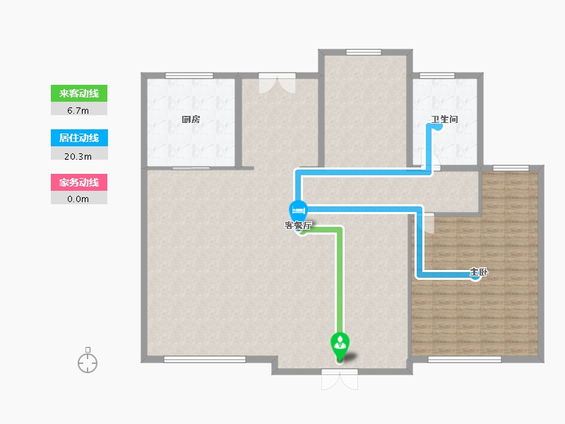 浙江省-嘉兴市-鸿翔洛塘公馆-171.00-户型库-动静线