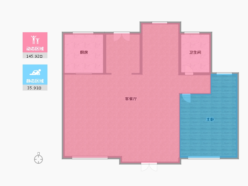 浙江省-嘉兴市-鸿翔洛塘公馆-171.00-户型库-动静分区