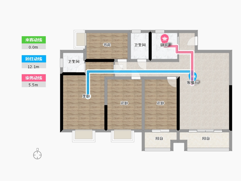 广西壮族自治区-桂林市-汇通尚居-110.00-户型库-动静线