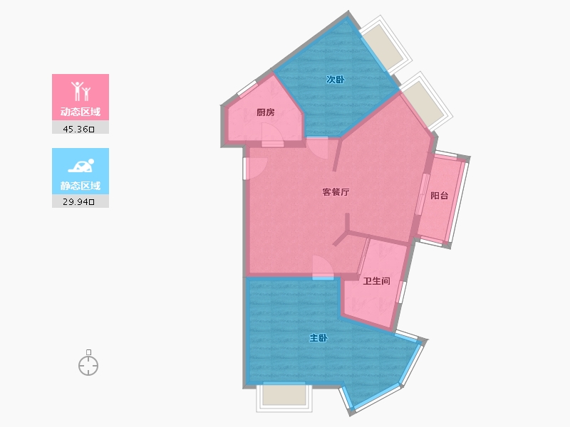 北京-北京市-北京澳洲康都-78.00-户型库-动静分区