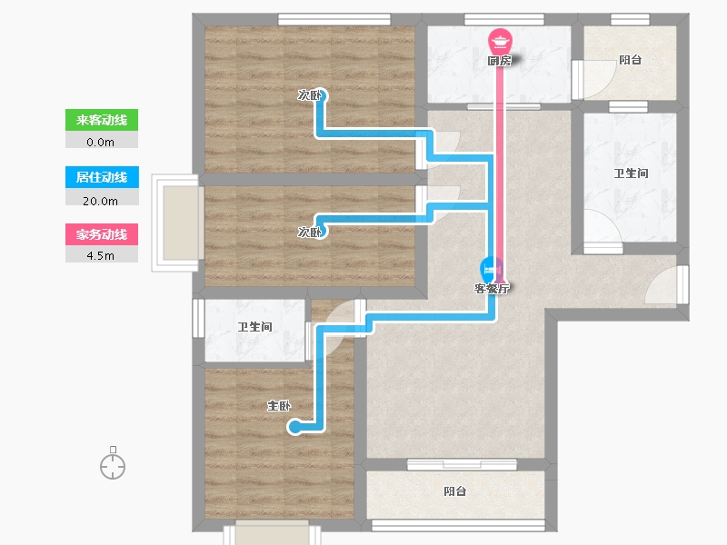 山西省-运城市-恒泰嘉苑-111.15-户型库-动静线