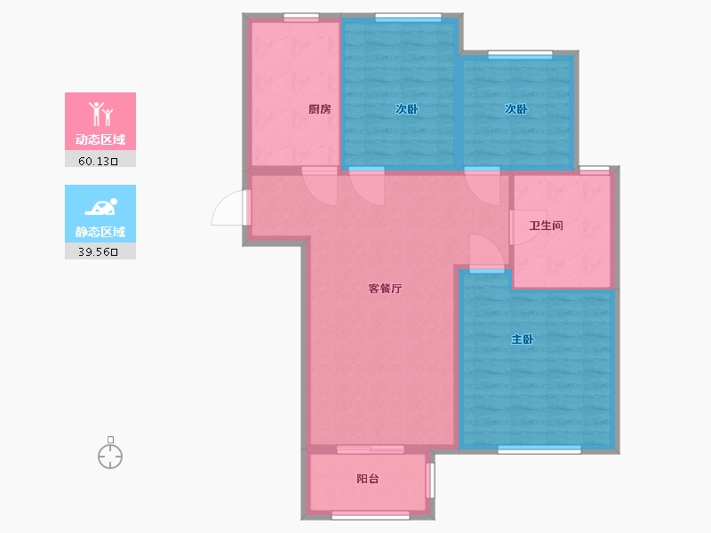 上海-上海市-尚桂苑-90.00-户型库-动静分区