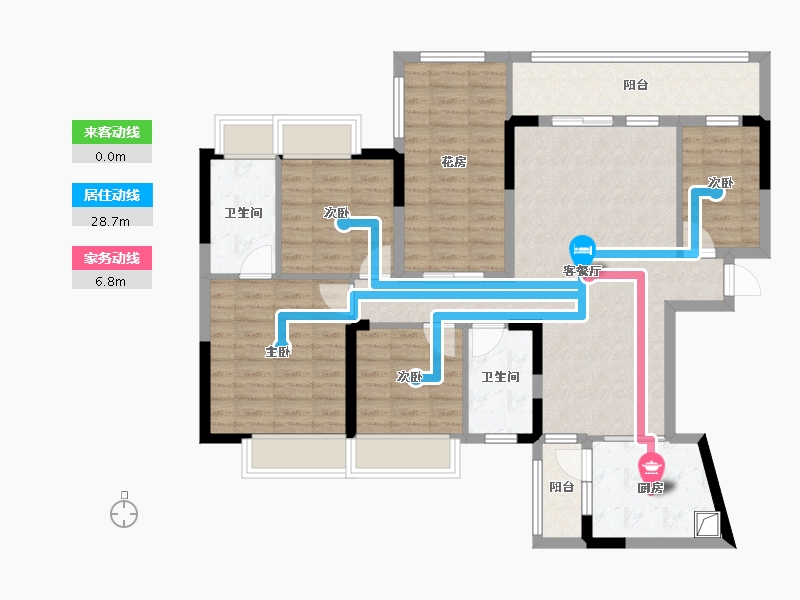 广东省-珠海市-荟雅名苑-10.40-户型库-动静线