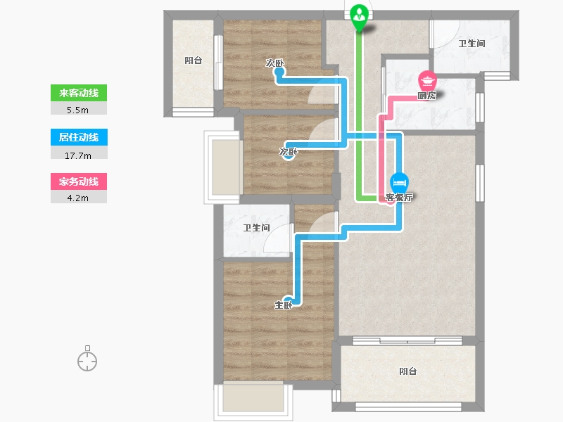 福建省-泉州市-富临国际-79.14-户型库-动静线