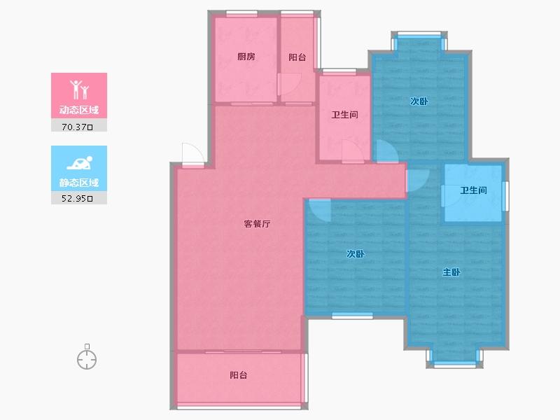 江西省-南昌市-银河城春晓苑-二区-118.00-户型库-动静分区