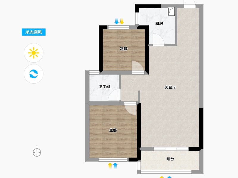 山东省-济南市-明湖风景-99.00-户型库-采光通风