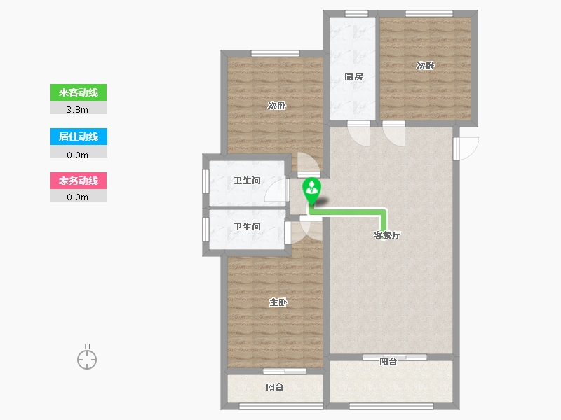 河北省-邯郸市-南湖壹号-117.60-户型库-动静线