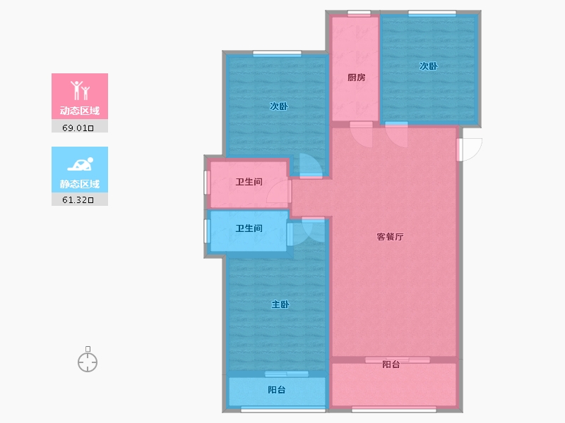 河北省-邯郸市-南湖壹号-117.60-户型库-动静分区