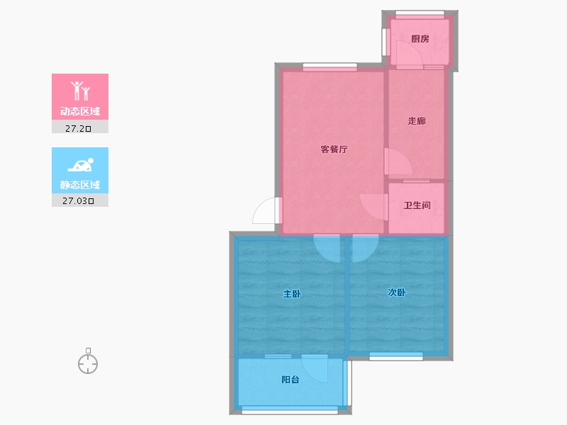 山西省-太原市-涤纶厂小区-45.22-户型库-动静分区