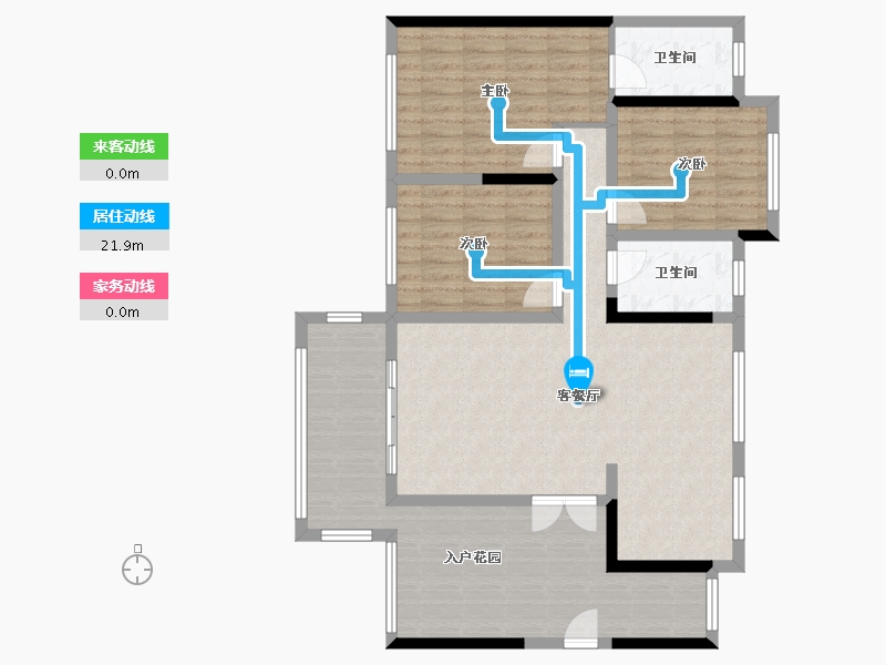 四川省-宜宾市-丽雅九里长江二期天宸-94.66-户型库-动静线