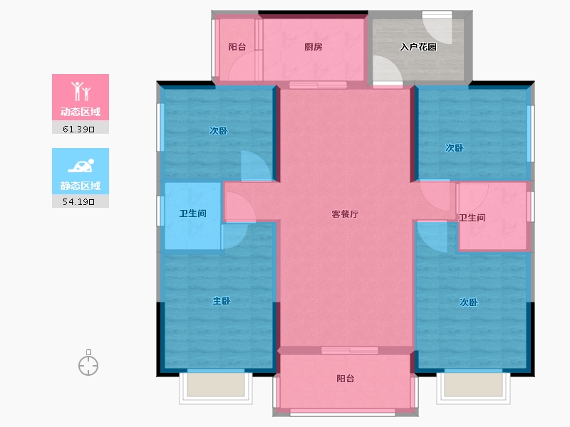 广东省-清远市-协诚翰林苑-110.00-户型库-动静分区