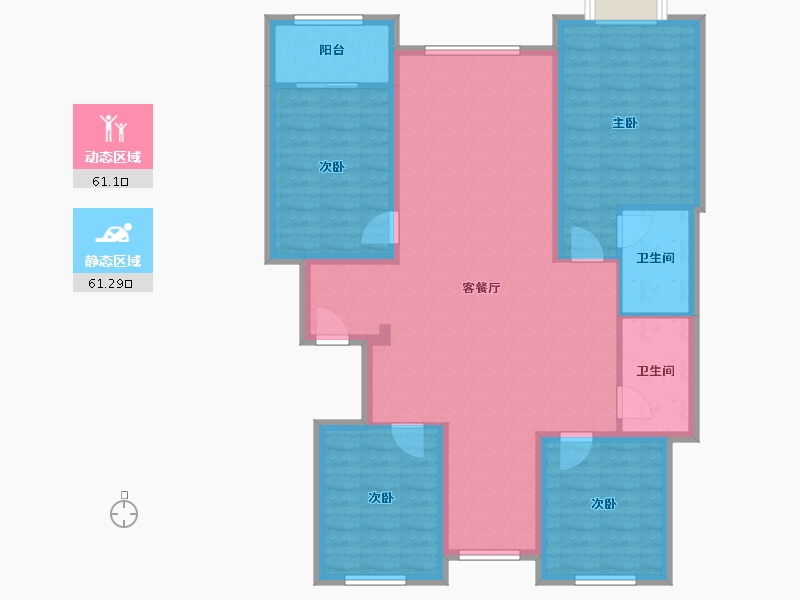 山东省-潍坊市-双裕世纪城-120.00-户型库-动静分区