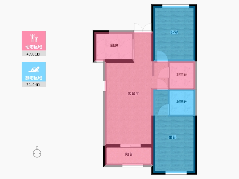 河北省-石家庄市-东南智汇城-80.27-户型库-动静分区