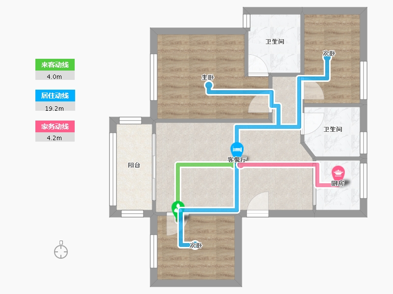 广东省-广州市-名苑别墅-69.00-户型库-动静线