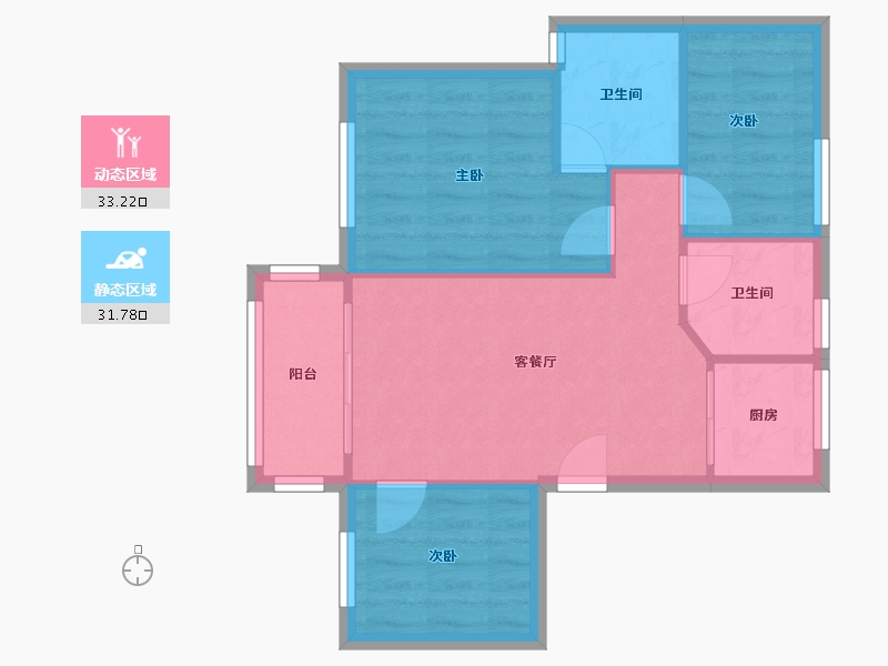 广东省-广州市-名苑别墅-69.00-户型库-动静分区