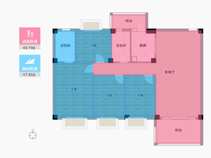 广东省-清远市-吉水名轩住宅区-117.92-户型库-动静分区