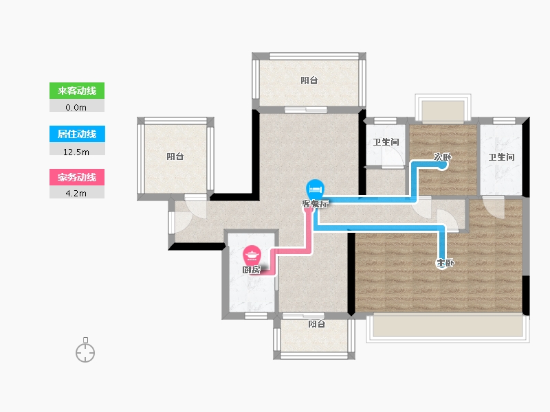 广西壮族自治区-南宁市-恒力城-79.03-户型库-动静线