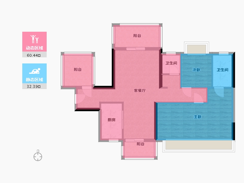 广西壮族自治区-南宁市-恒力城-79.03-户型库-动静分区