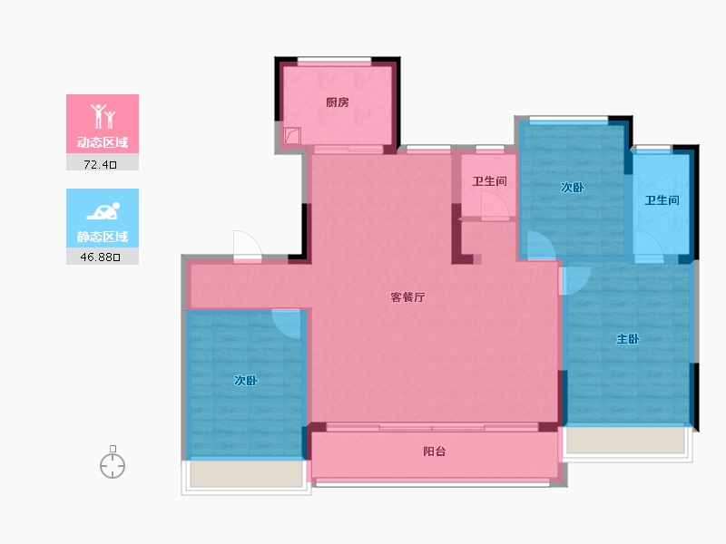 山东省-济南市-绿城春来晓园-120.00-户型库-动静分区