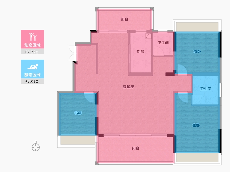 河南省-周口市-大唐盛世龙门小区-118.00-户型库-动静分区