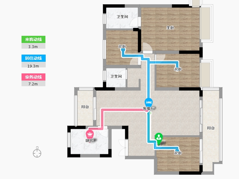 河南省-驻马店市-皇家驿站-109.60-户型库-动静线