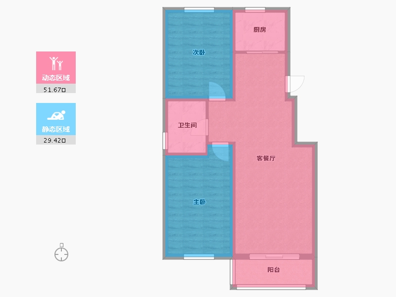 山西省-朔州市-怡和苑-79.20-户型库-动静分区