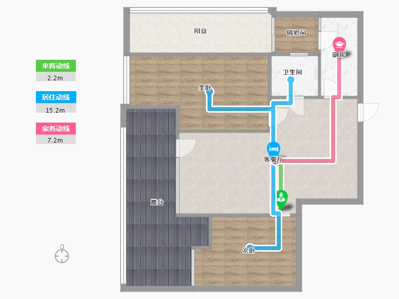 四川省-成都市-中国水电云立方-3期-85.70-户型库-动静线