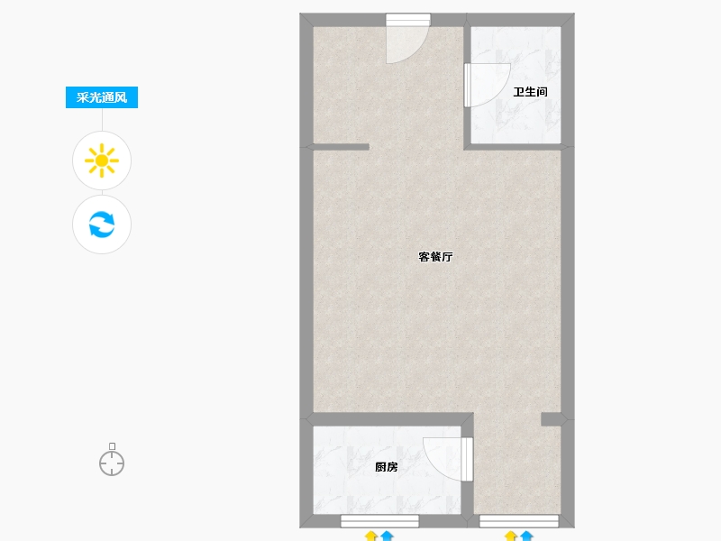 云南省-昆明市-普惠园-45.27-户型库-采光通风