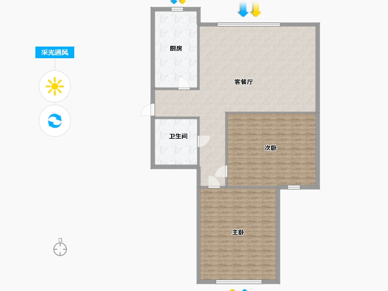 江苏省-常州市-怡康花园-136.00-户型库-采光通风